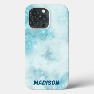 Blue Marble with Name iPhone 13 Pro Case