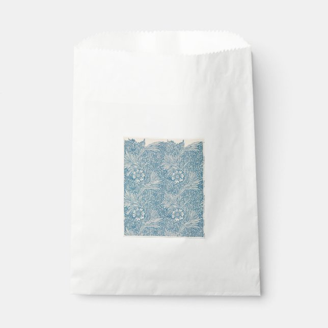 Blue Marigolds (by William Morris) Favour Bag (Front)