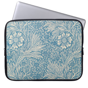 Blue Marigolds (by William Morris) Laptop Sleeve