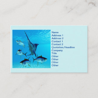 Blue Marlin and Yellowfin Tuna Business Card