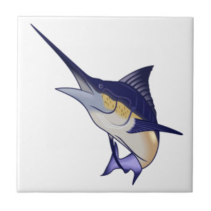 Blue Marlin Ceramic Tile