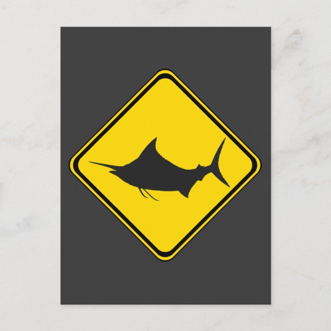 Blue Marlin Crossing! Postcard (Front)