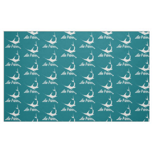 Blue marlin fabric