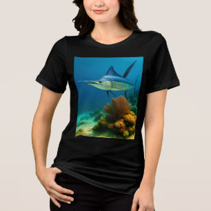 Blue Marlin Glide Tri-Blend Shirt