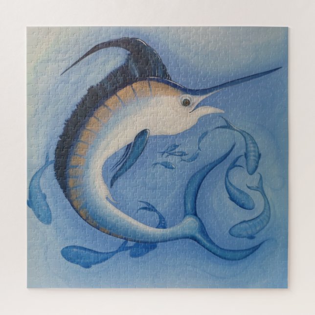 Blue Marlin Jigsaw Puzzle (Vertical)