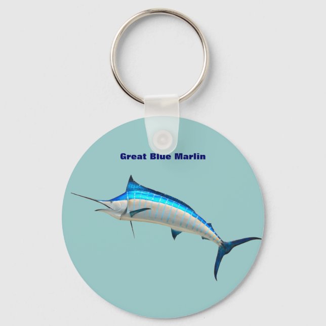 Blue Marlin Key Ring (Front)