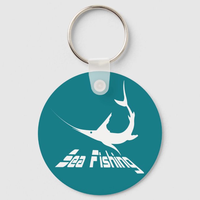 Blue marlin key ring (Front)