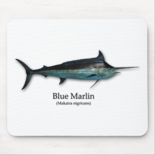 Blue Marlin Mouse Pad