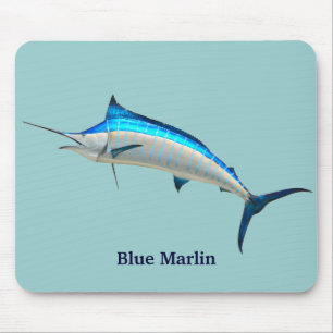 Blue Marlin Mouse Pad