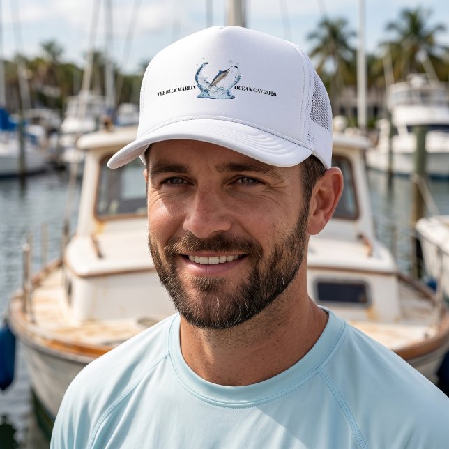 Blue Marlin Nautical Sailing | Custom Trucker Hat (Creator Uploaded)