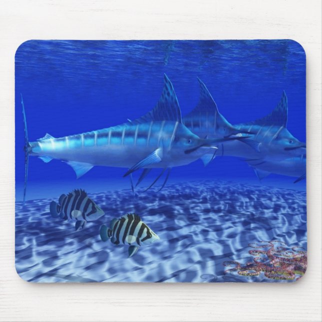 Blue Marlin Pack Mousepad (Front)