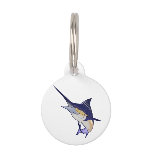 Blue Marlin Pet Tag (Front)