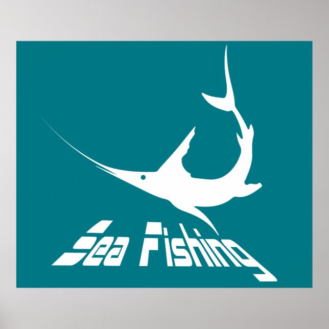 Blue marlin poster (Front)