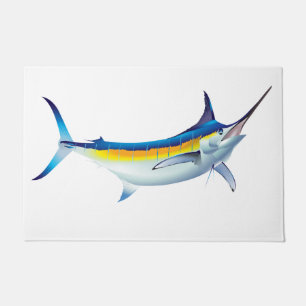 Blue Marlin Profile Doormat
