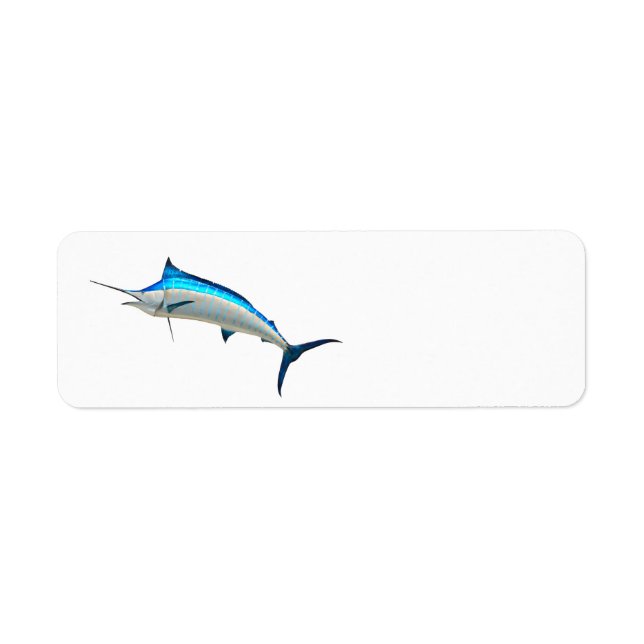 Blue Marlin Return Address Label (Front)