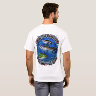 Blue Marlin Rip Art Logo T-Shirt
