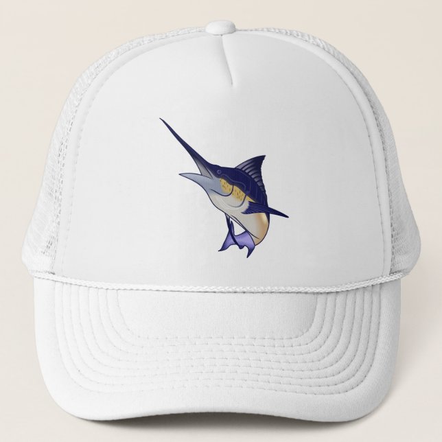 Blue Marlin Trucker Hat (Front)