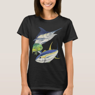 Blue marlin, tuna and dolphinfish T-Shirt