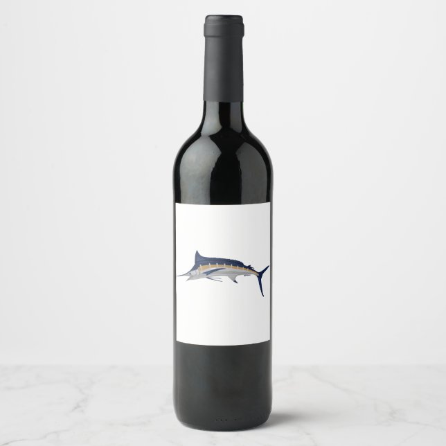 Blue Marlin Wine Label (Front)
