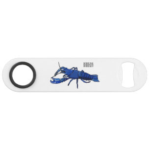 Blue marron crayfish cartoon illustration