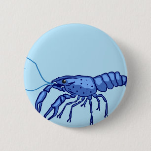 Blue Marron Sketch 6 Cm Round Badge