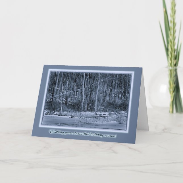 Blue Marsh Holiday Greeting Card (Front)