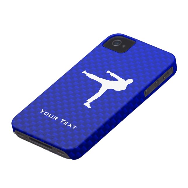 Blue Martial Arts Case-Mate iPhone Case (Bottom)