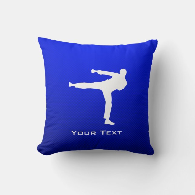 Blue Martial Arts Cushion (Front)