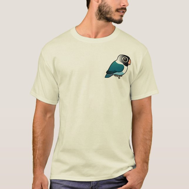 Blue Masked Lovebird T-Shirt (Front)