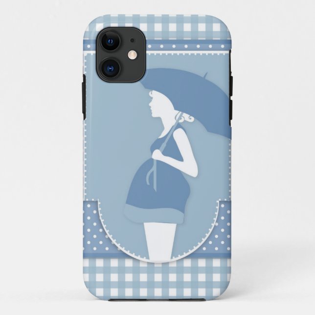 blue maternity Case-Mate iPhone case (Back)