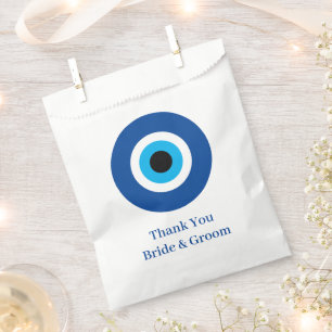Blue Mati Evil Eye custom wedding Favour Bags