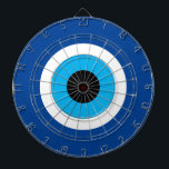 Blue Mati Evil Eye nazar symbol dartboard design<br><div class="desc">Blue Mati Evil Eye nazar symbol dartboard design. Blue mati Greek / Turkish symbol for protection and good luck. Fun for home,  party or office.</div>