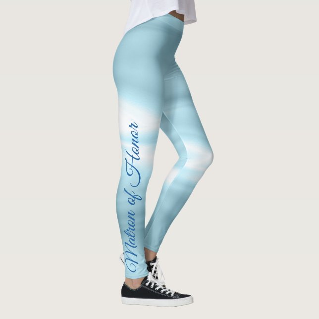 Blue Matron of Honour Party Leggings (Right)