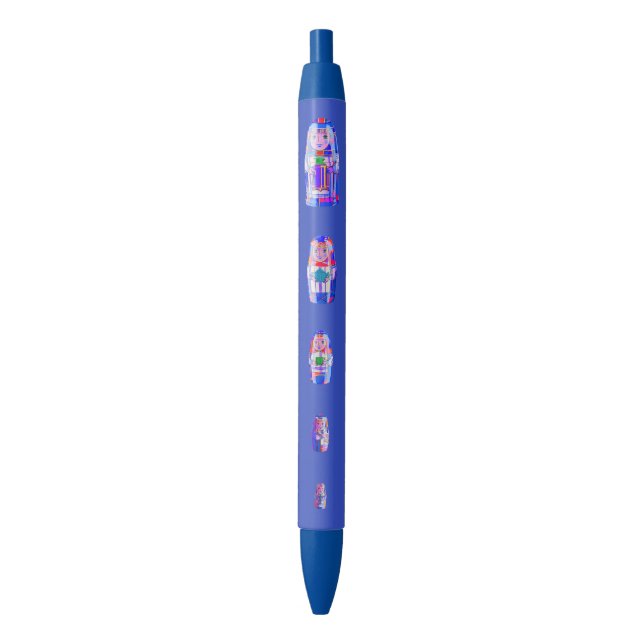 Blue Matryoshka Russian Dolls Pen (Front Vertical)