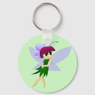 Blue Meadow Fairy Key Ring