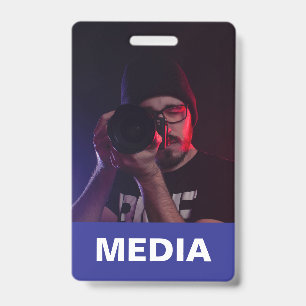Blue Media All Access Pass Photo ID  Badge