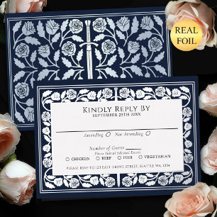 Blue Mediaeval Silver Sword Royal Wedding RSVP