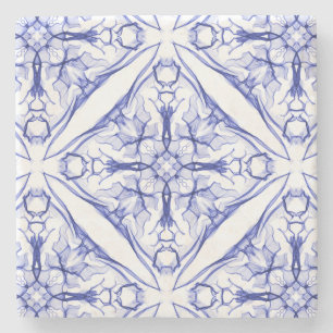 Blue Mediaeval Stone Coaster