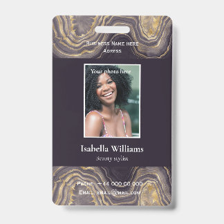 Blue Medical Facility or Business Member Badge ID Badge