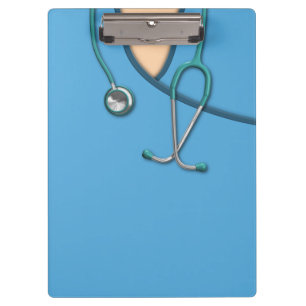 Blue Medical Scrubs Clipboard