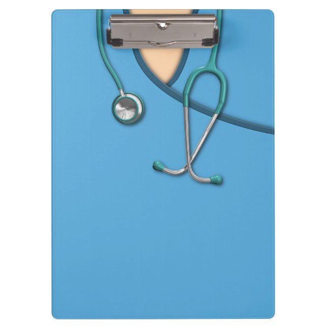 Blue Medical Scrubs Clipboard (Front)