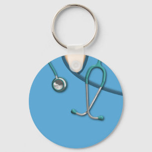Blue Medical Scrubs Key Ring