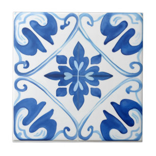 Blue Mediterranean  Ceramic Tile