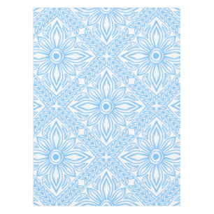 Blue Mediterranean Italian Tile Decorative Pattern Tablecloth