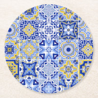 Blue Mediterranean Tile and Citrus