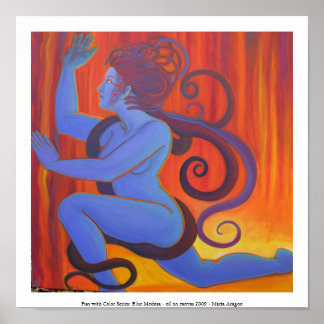Blue Medusa Poster