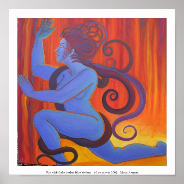 Blue Medusa Poster (Front)