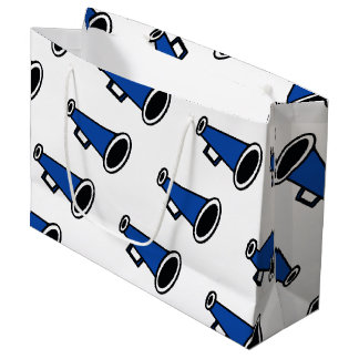 Blue Megaphone Large Gift Bag