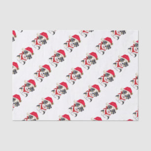 Blue Merle Aussie Christmas Pup Tissue Paper