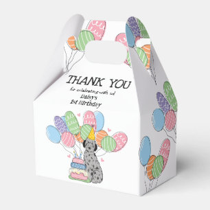 Blue Merle Aussiedoodle Dog Birthday Thank You Favour Box